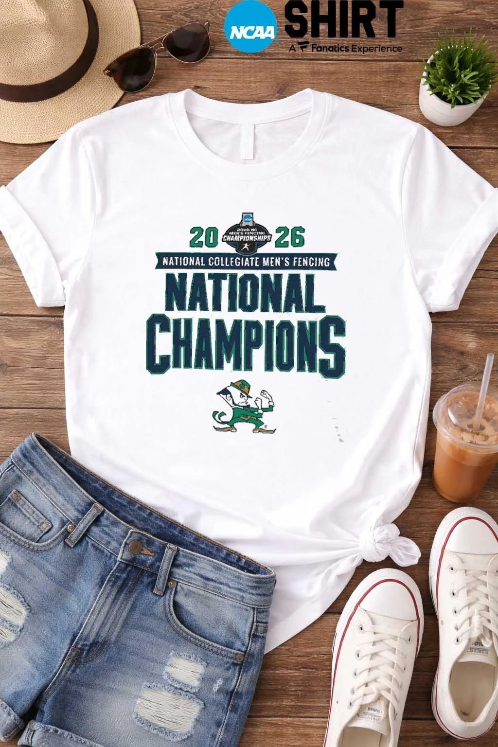 Gray Notre Dame Fighting Irish 2026 NCAA Men’s Fencing National Champions Shirt