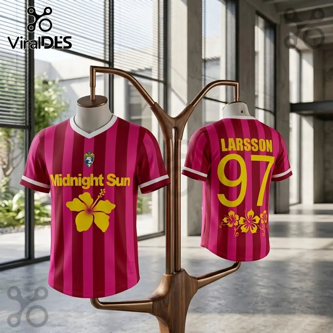 Zara Larsson Midnight Sun 2026 Pink Football Jersey