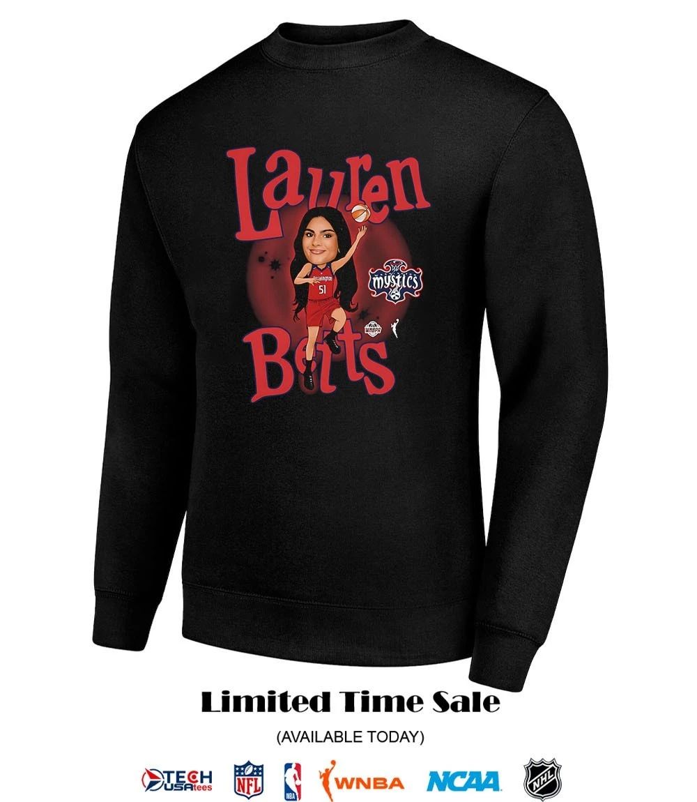 Lauren Betts Draft Washington Mystics 2026 WNBA caricature shirt