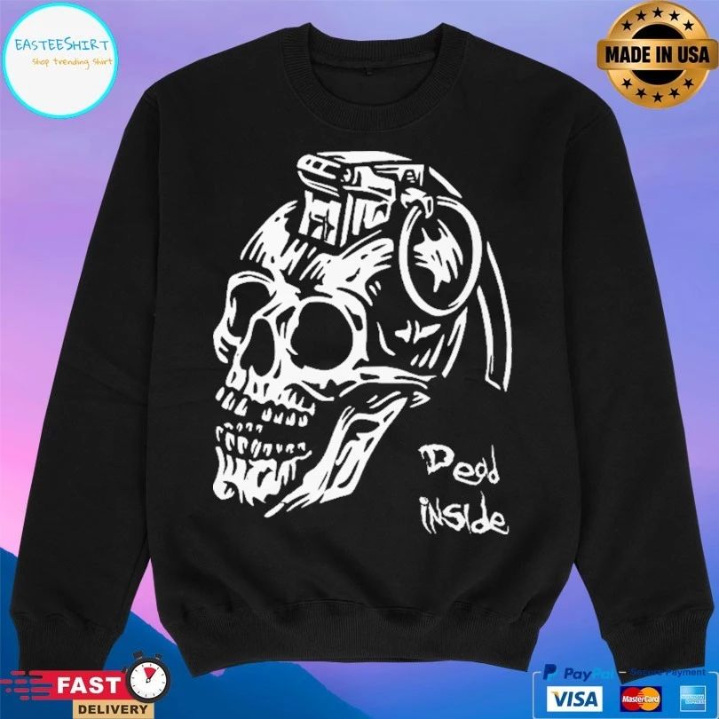 Dead Inside Grenade Skull T-shirt