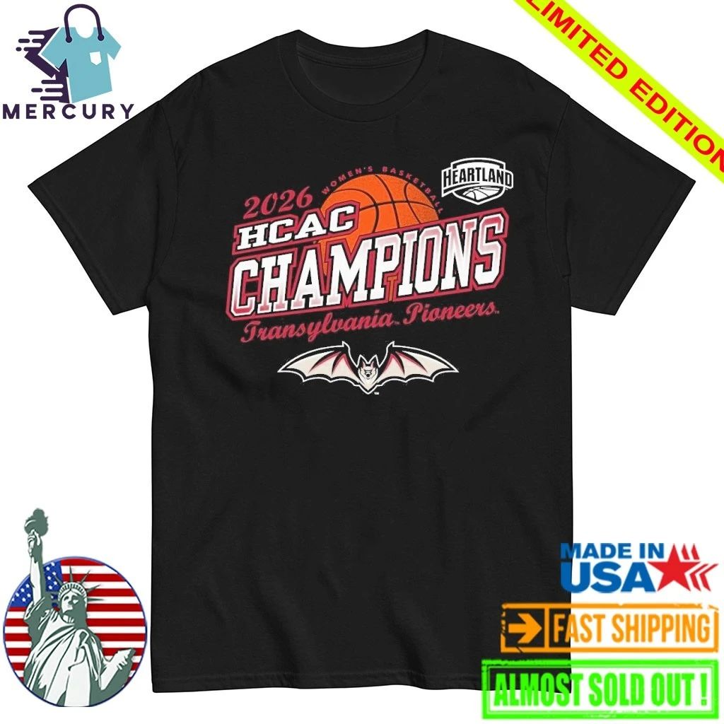 Transylvania Pioneers Women’s Basketball 2026 HCAC Conference Champions Shirt