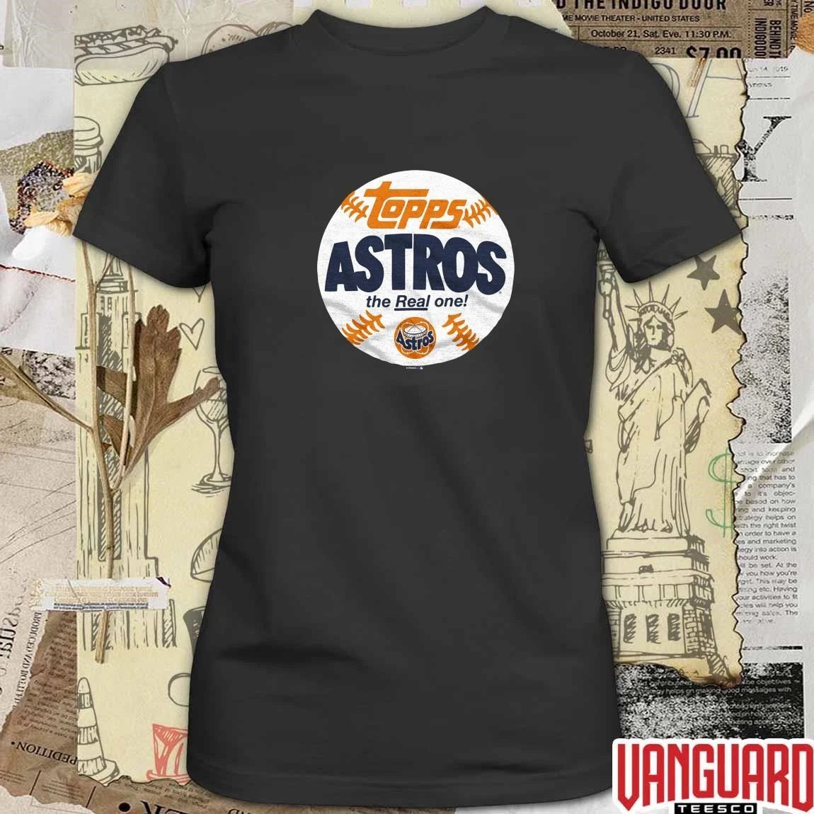Houston Astros MLB 2026 x Topps Baseball The Real One t-shirt