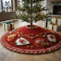 Kansas City Chiefs Knitted Holiday Christmas Tree Skirt