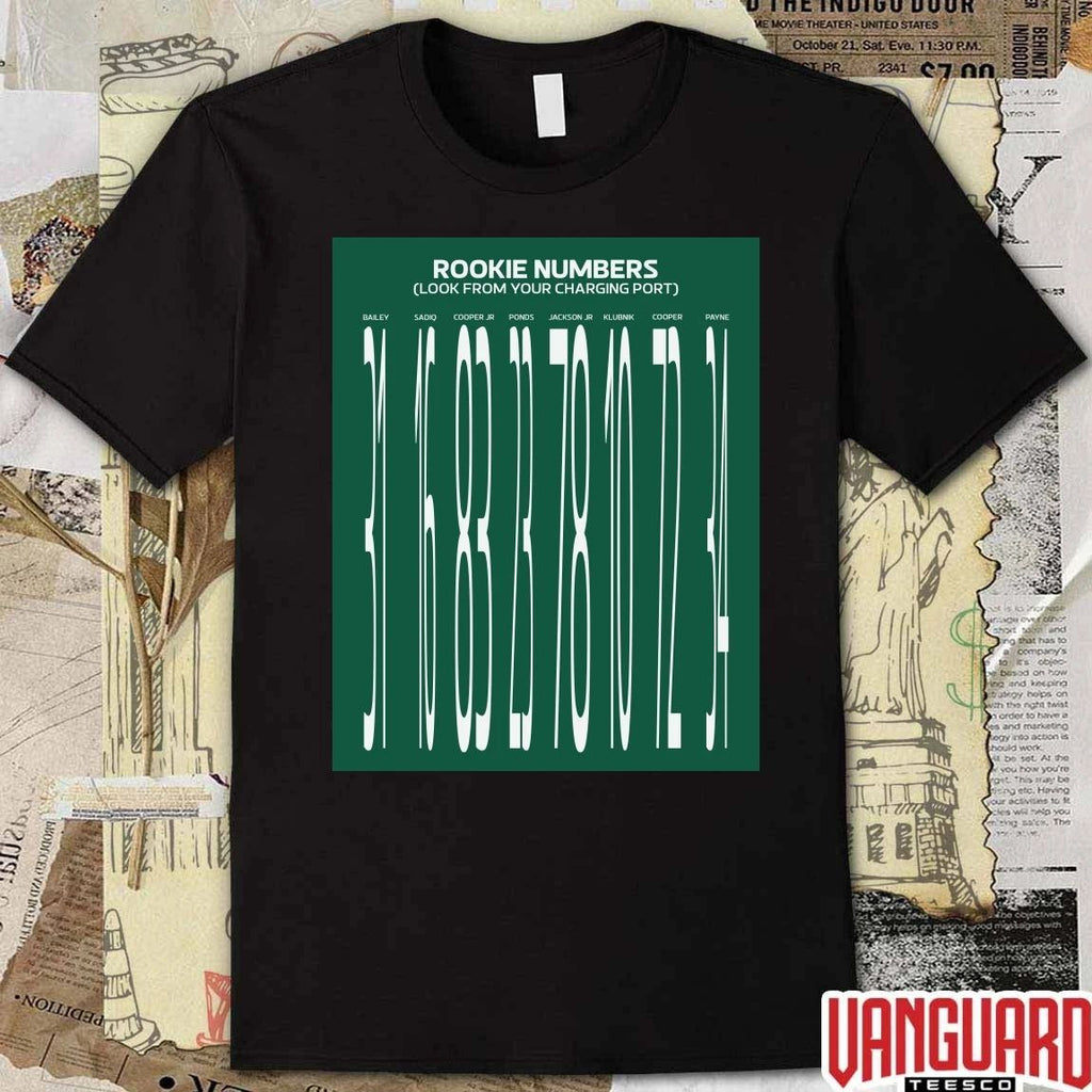 New York Jets Rookie Numbers Look From Your Charging Port t-shirt