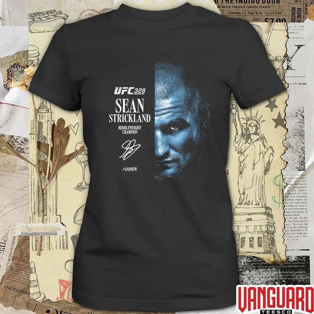 2026 UFC 328 Sean Strickland Middleweight Champions And New Signature t-shirt