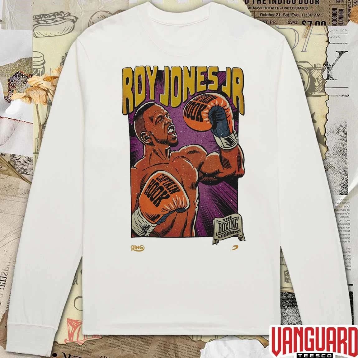 2026 Roy Jones Jr. Ring Captain Hook The Boxing Legends Magazine x BOXRAW t-shirt