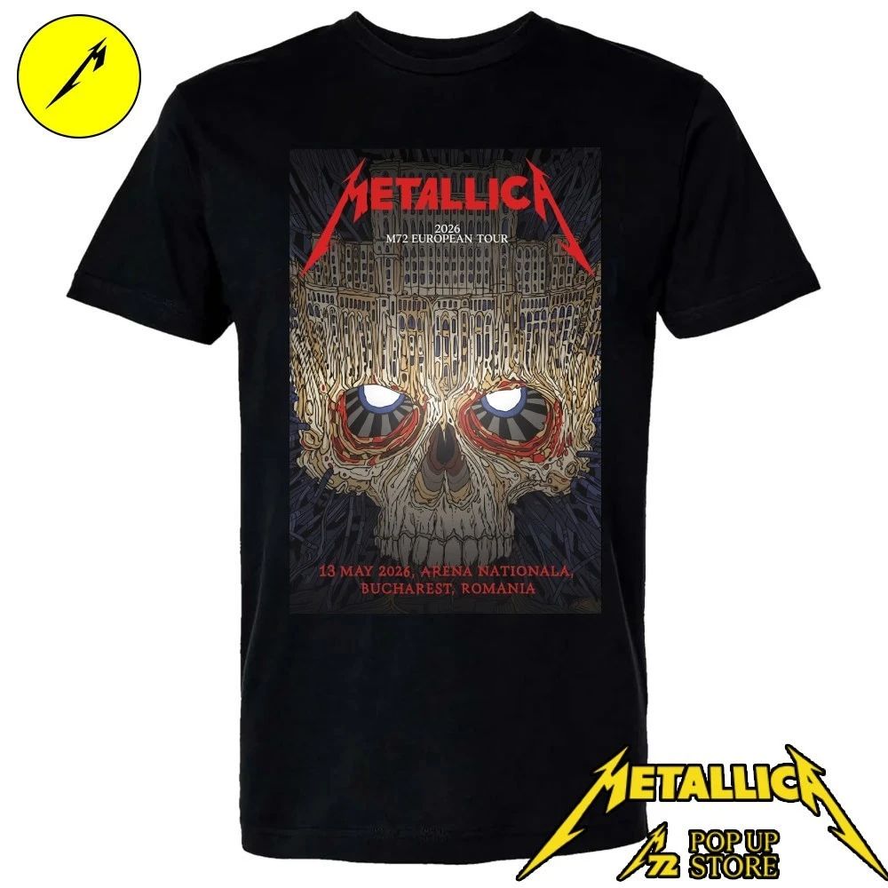 Metallica 2026 M72 European Tour May 13, 2026 Arena nationala, Bucharest , Romania Shirt
