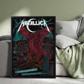 Metallica Cardiff 2026 Red Dragon Poster – June 28 at Principality Stadium, Wales