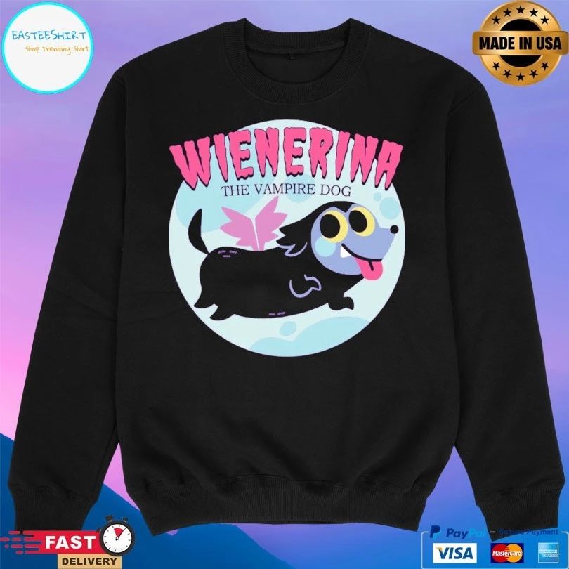Wienerina The Vampire Dog T-shirts