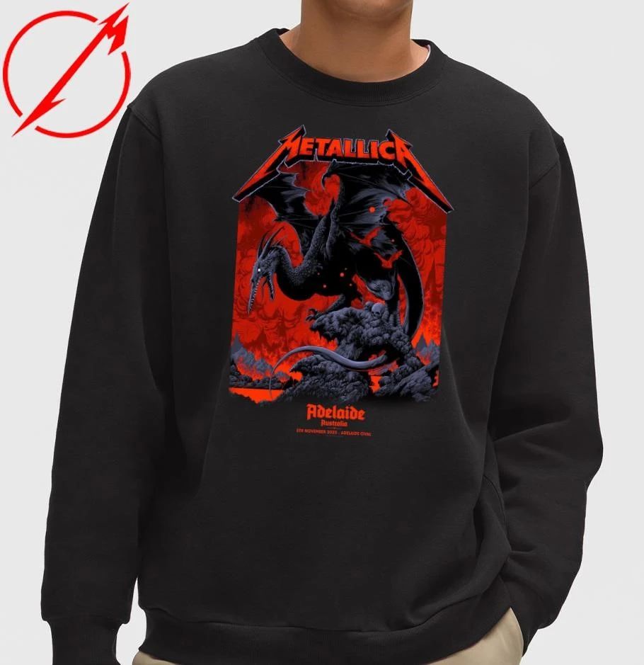 Metallica M72 Adelaide Australia November 5, 2025 Pop-Up Shop Official T-Shirt