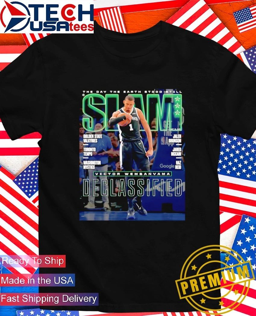 Slam San Antonio Spurs Victor Wembanyama Declassified The Day The Earth Stood Still shirt