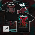 Metallica Cardiff 2026 T-Shirt M72 World Tour Red Dragon Double-Sided Merch Principality Stadium Wales June 28 Tee