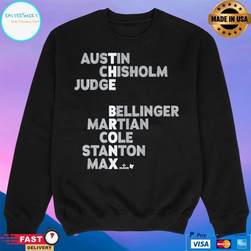 The Bronx Names 2026 Austin Chisholm Judge Bellinger Martian Cole Stanton Max T-shirt