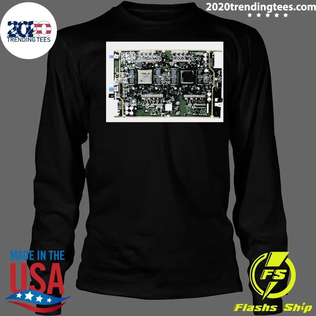 Tesla HW4 Brain Circuit Board Computer Shirt