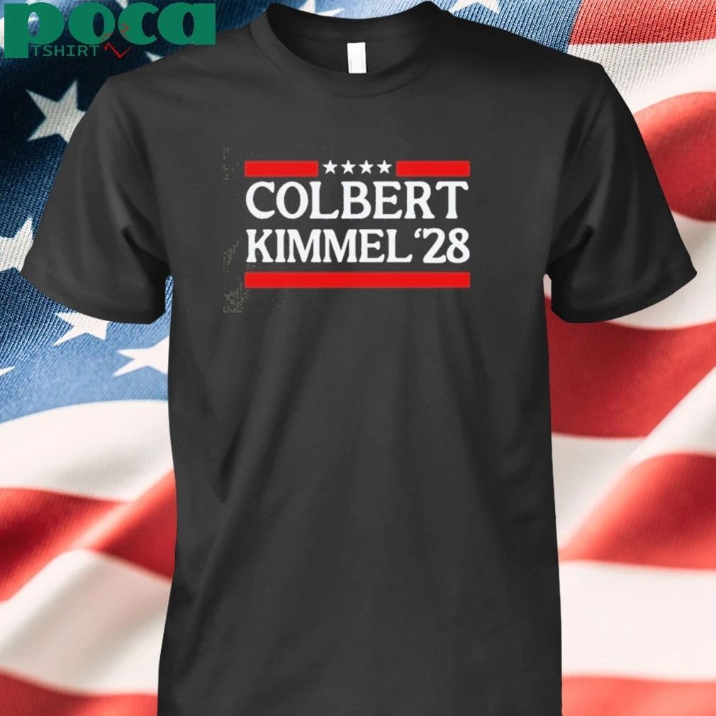 Jimmy Kimmel Colbert Kimmel 2028 Protect Late Night Tv Defend Free Speech T-shirt
