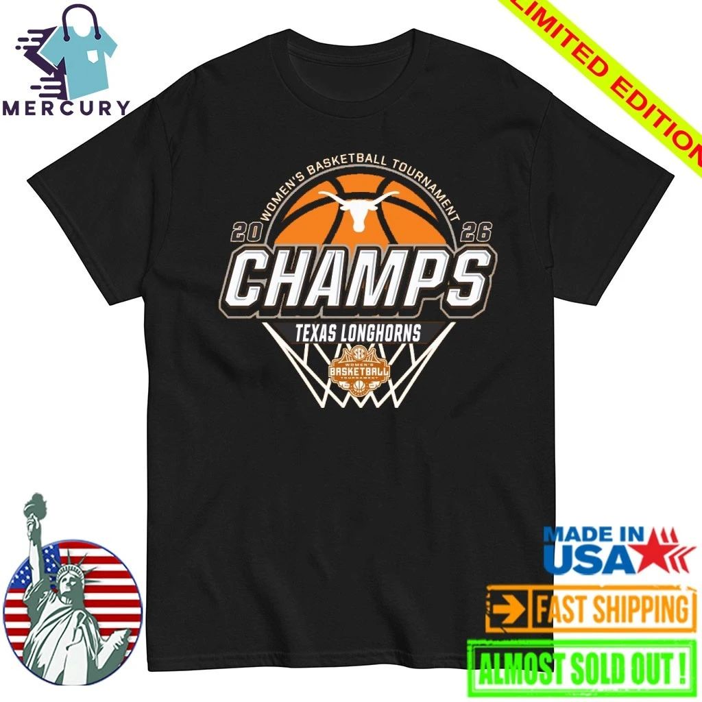 Texas Longhorns 2026 SEC Women’s Basketball Tournament Champions Shirt
