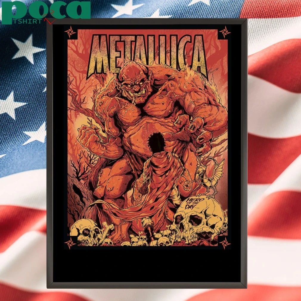 Metallica Hero of the day poster T-shirt