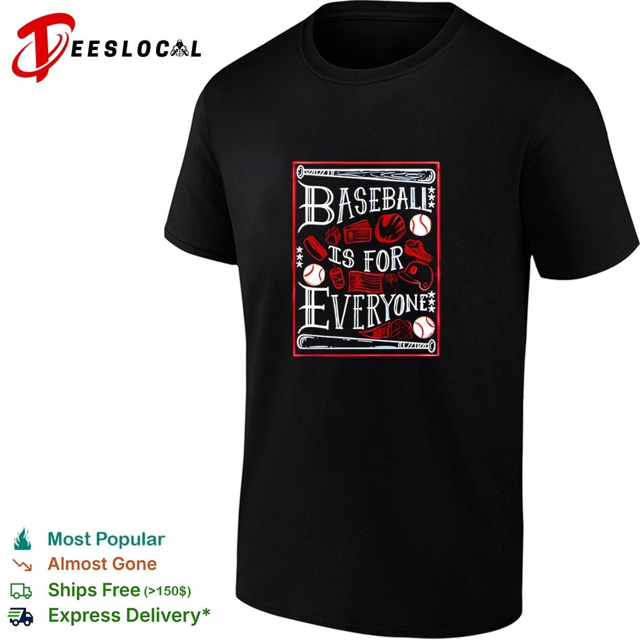 Baseball Is for Everyone Detroit Tigers T-shirt