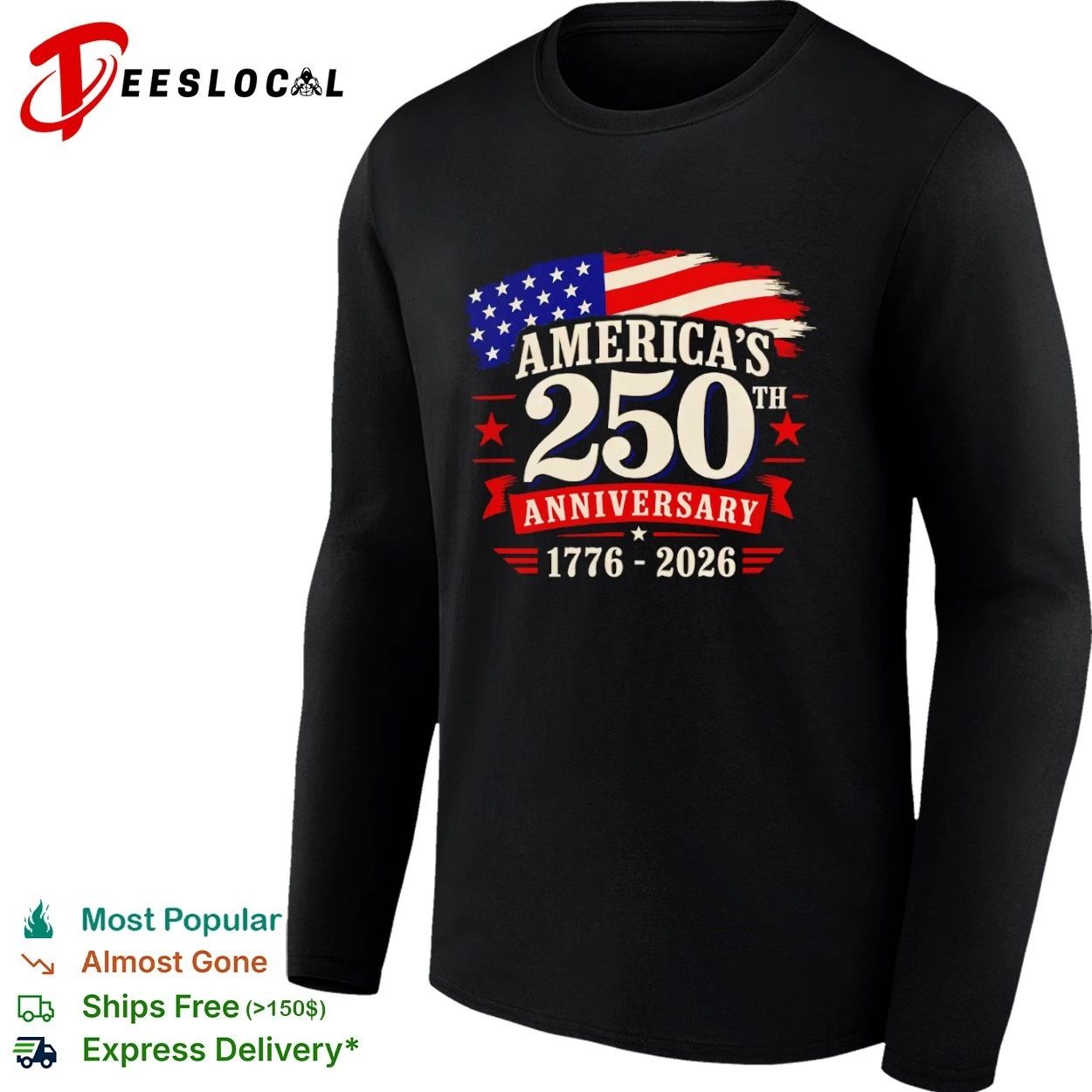 America’s 250th Anniversary 1776-2026 T-shirt