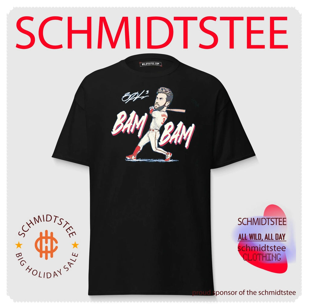 Philadelphia Phillies Major League Baseball Bryce Harper Bam Bam big head shirt
