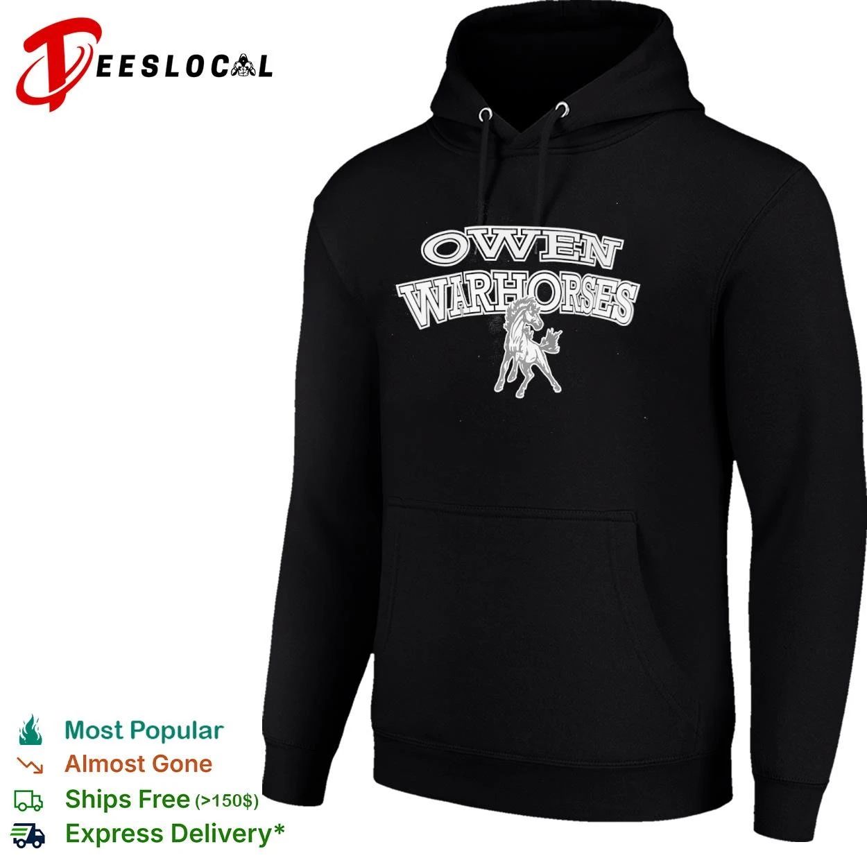 Owen Warhorses School Mascot Team Spirit T-shirt