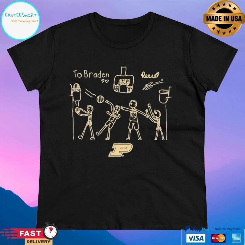 To Braden Reece Purdue Boilermakers Men’s Basketball T-shirts