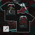 Metallica M72 Yellow World Tour Cardiff Principality Stadium Red Dragon Concert T-Shirt