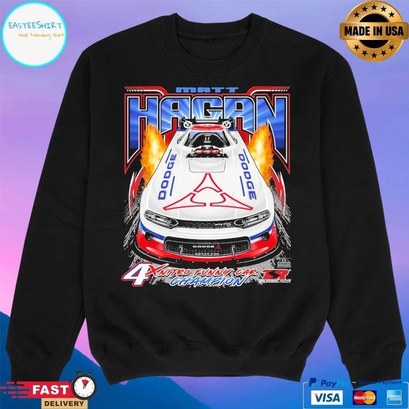 Matt Hagan Funny Car Head On 4x Nitro Funny Car Champion 2026 T-shirts