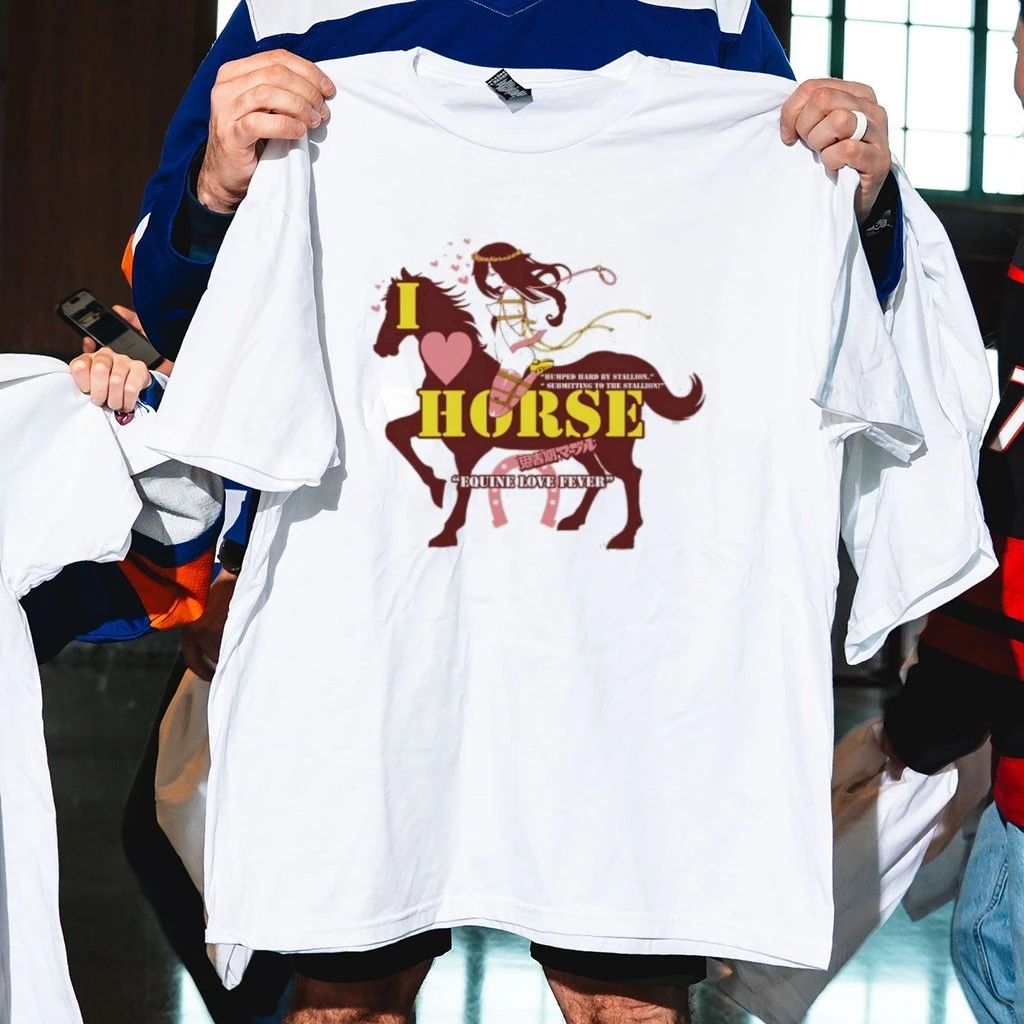 I Love Horse Humped Hard By Stallion Japanese Shirt