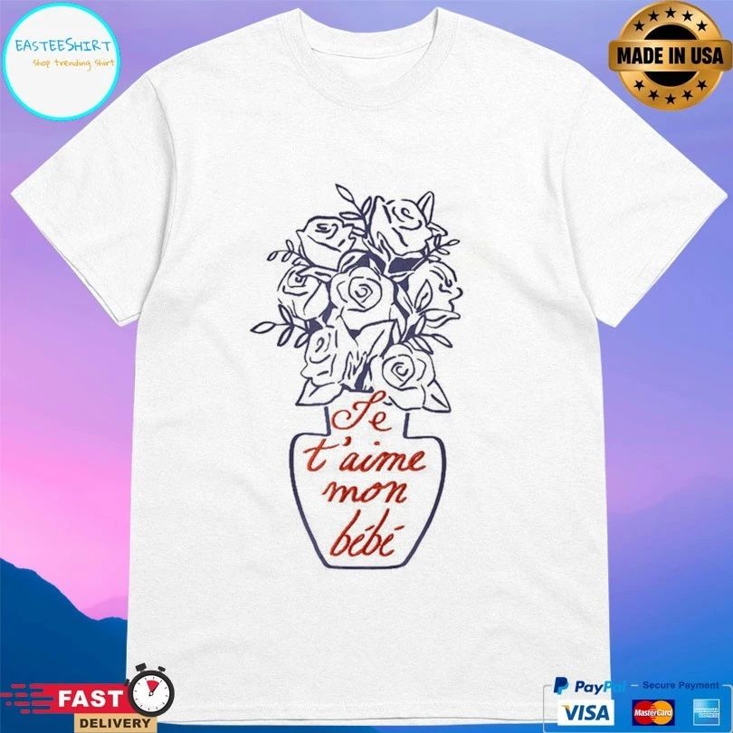Je T Aime Mon Bébé Flower T-shirt