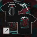 Metallica M72 World Tour 2025 2026 Cardiff Wales Stage Poster Double Sided T-Shirt White Duck Editions