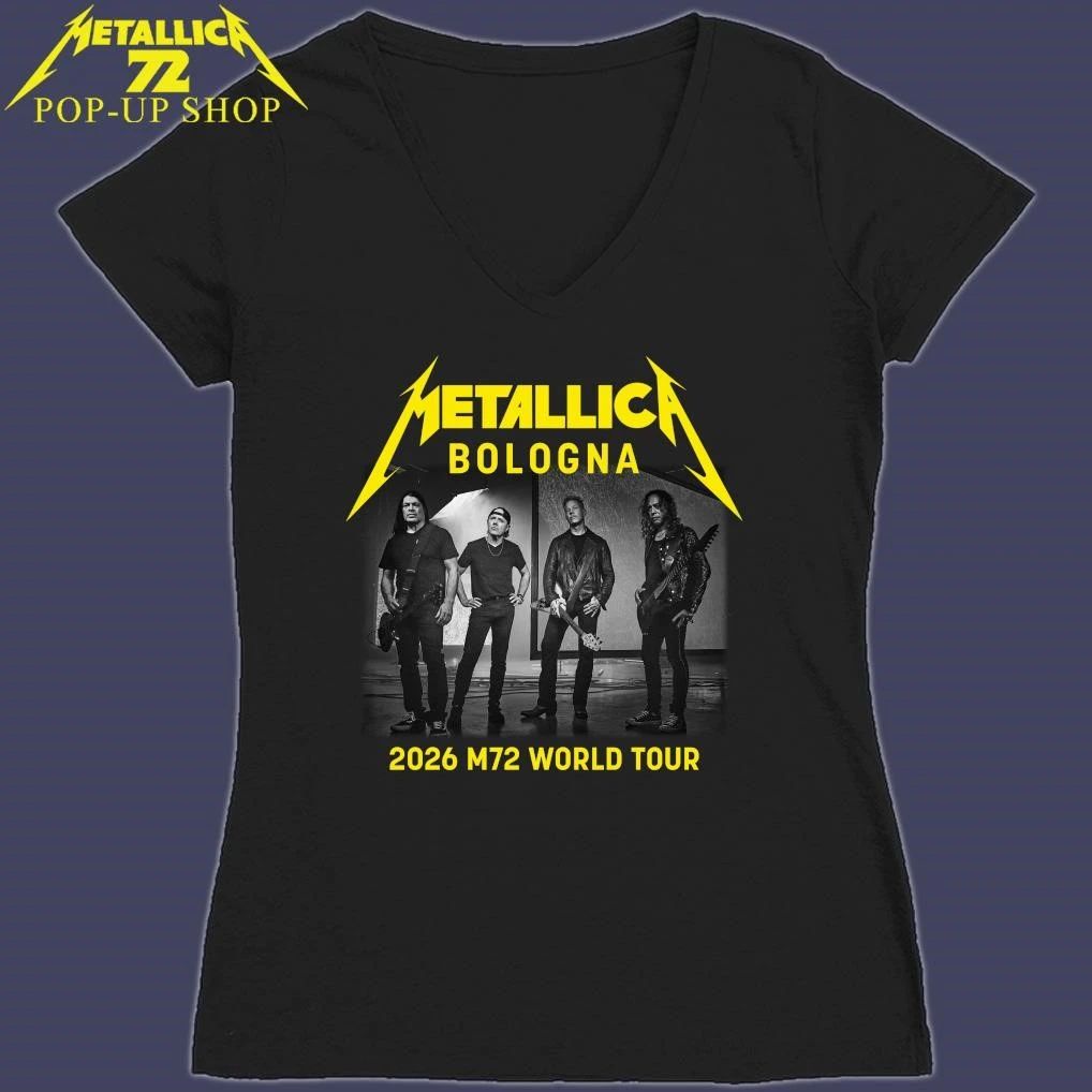 Metallica M72 Bologna, Italy 2026 Band Members World Tour T-Shirt