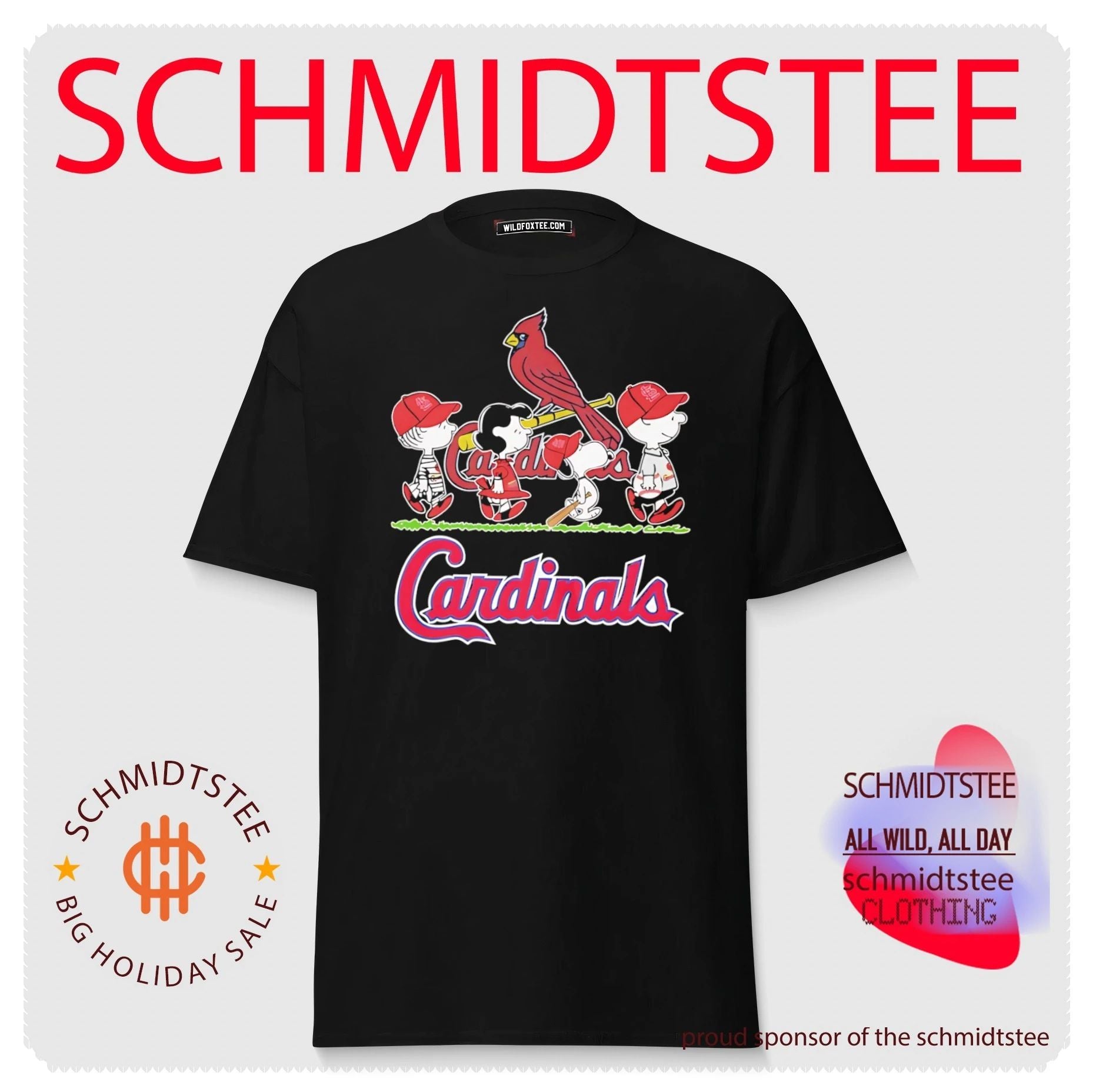 Peanuts x St. Louis Cardinals Abbey Road shirt