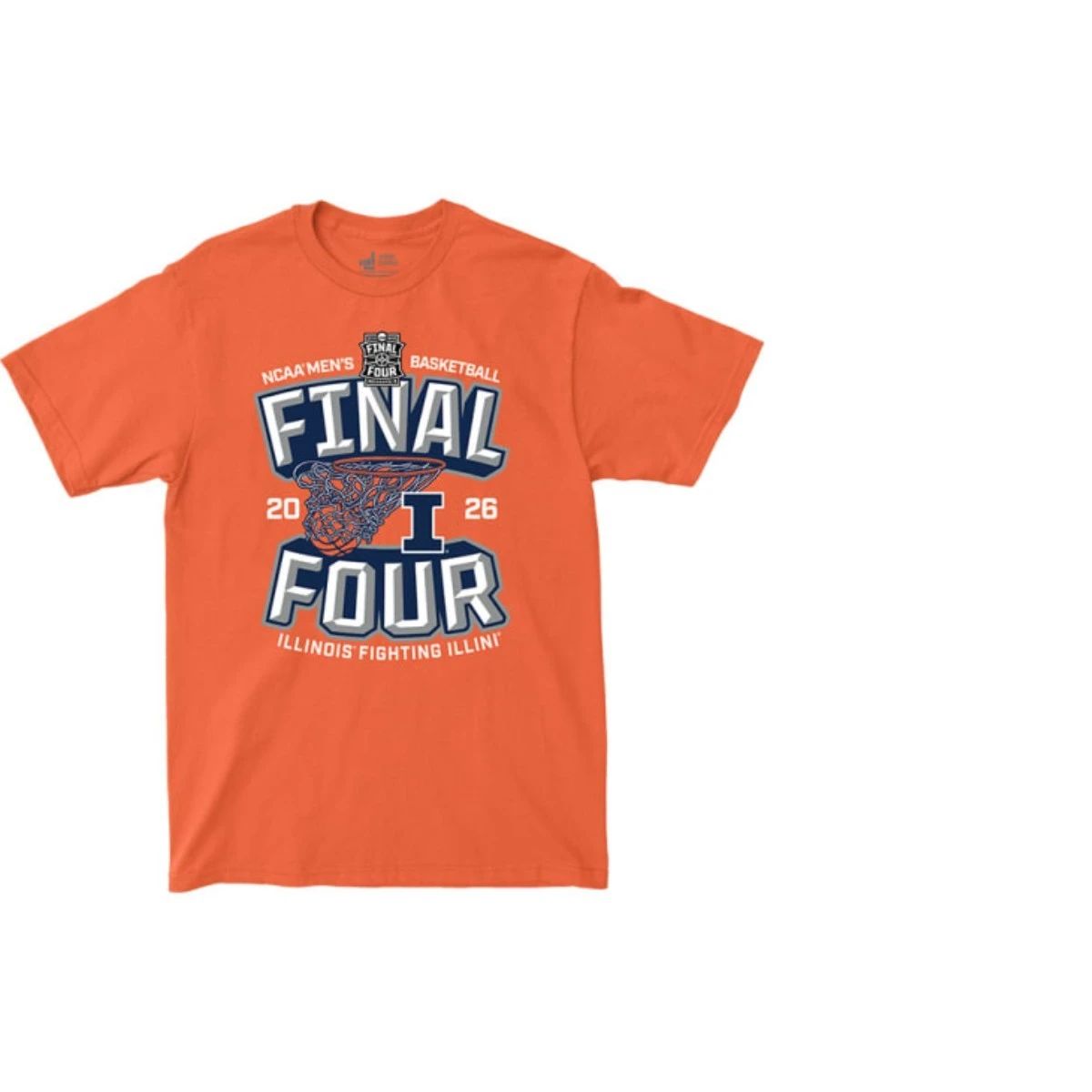 Orange Illinois Fighting Illini 2026 Men’s Basketball Final Four Bound T Shirt