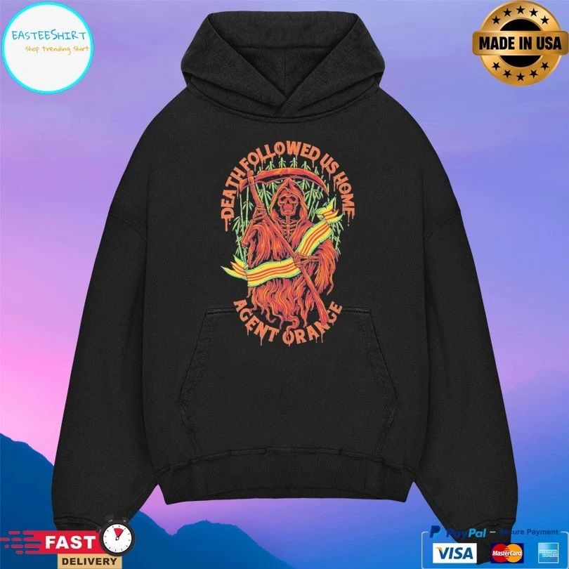 Death Followed Us Home Agent Orange T-shirt