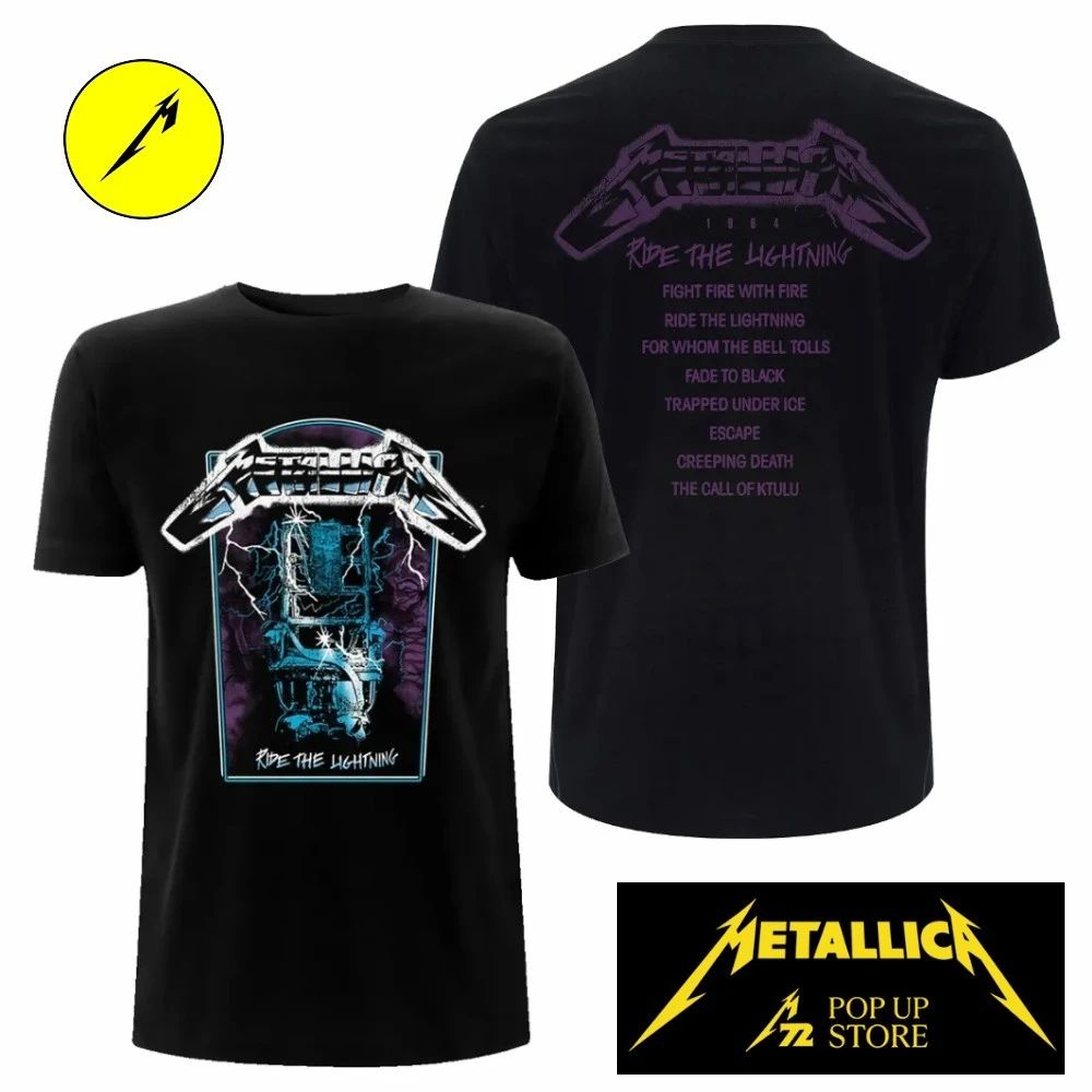 Metallica Pop-up Shop M72 European World Tour 2026 RTL Vintage Tracks Shirt