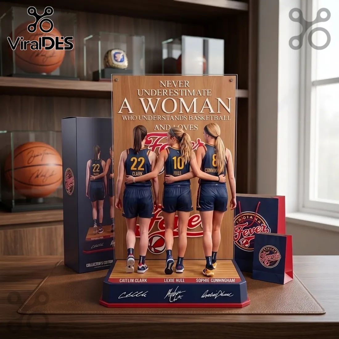Indiana Fever Caitlin Clark Lexie Hull Acrylic Plaque