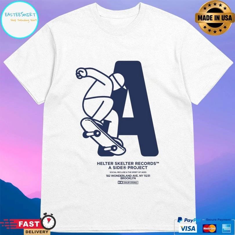 Helter Skelter Records A Side® Project Social Recluse And The Spirit Of Ages T-shirts