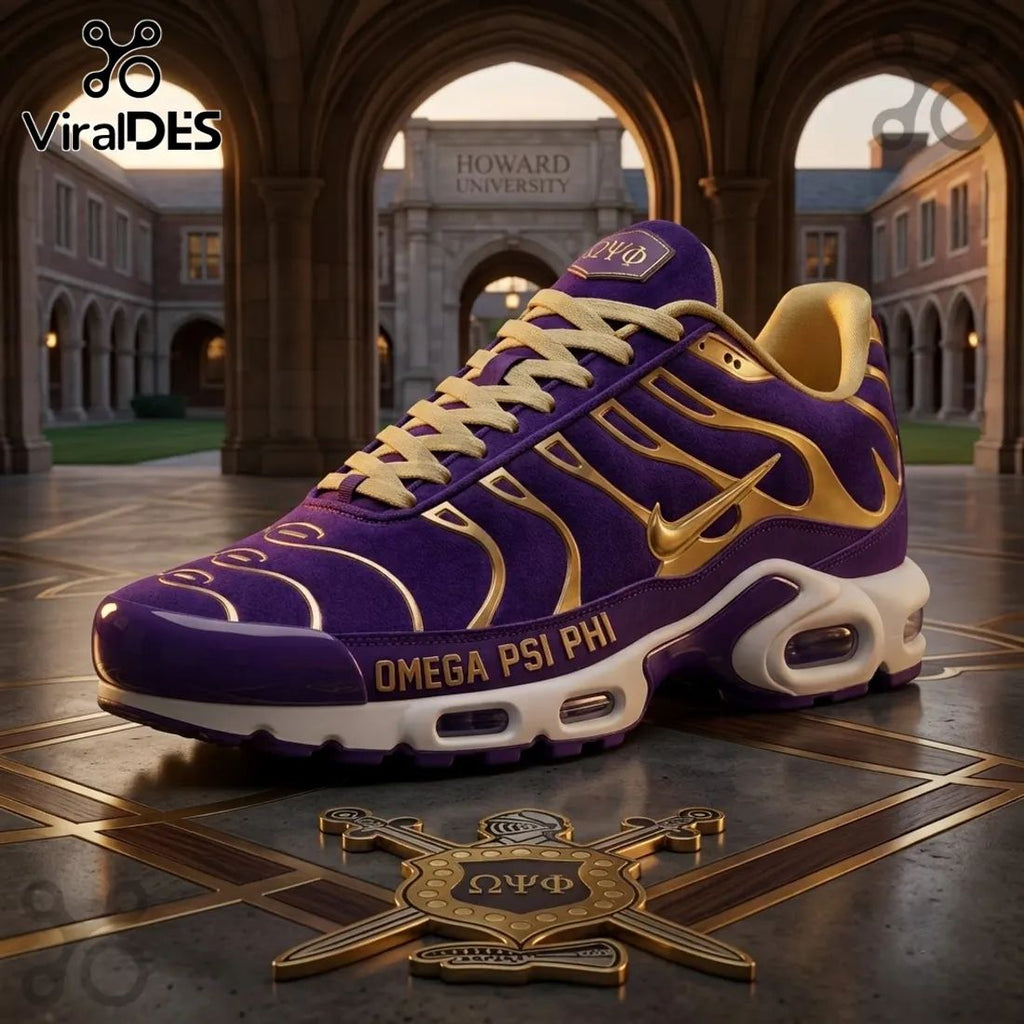 Omega Psi Phi Purple Gold Air Max Plus Shoes
