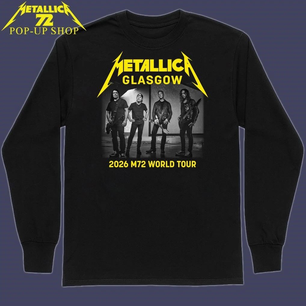 Metallica M72 Glasgow, Scotland 2026 Band Members World Tour T-Shirt