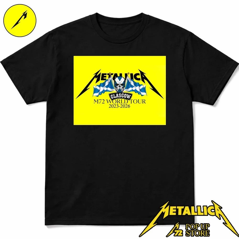 Metallica Pop-Up Store Glasgow T-Shirt – Metallica Glasgow Pop-Up Shop T-Shirt