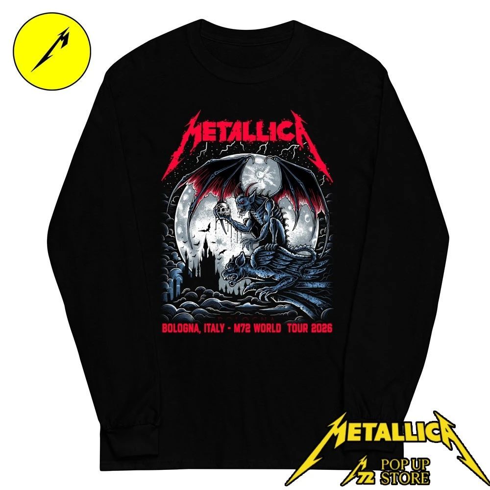Metallica Bologna 2026 Limited Edition T-Shirt – Maglia Rock Pop-Up Store