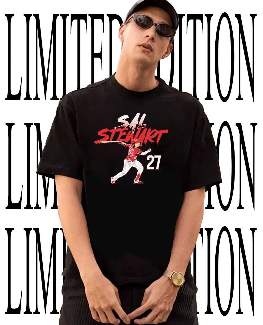 Sal Stewart #27 Cincinnati Reds Baseball slugger swing shirt