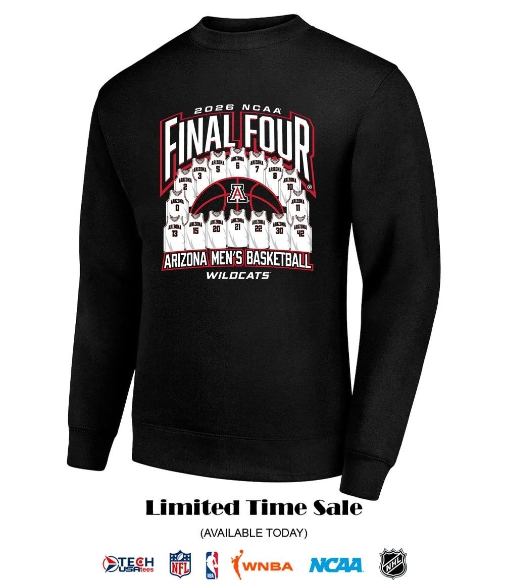 2026 NCAA Final Four Arizona Wildcats Men’s Basketball Jersey shirt