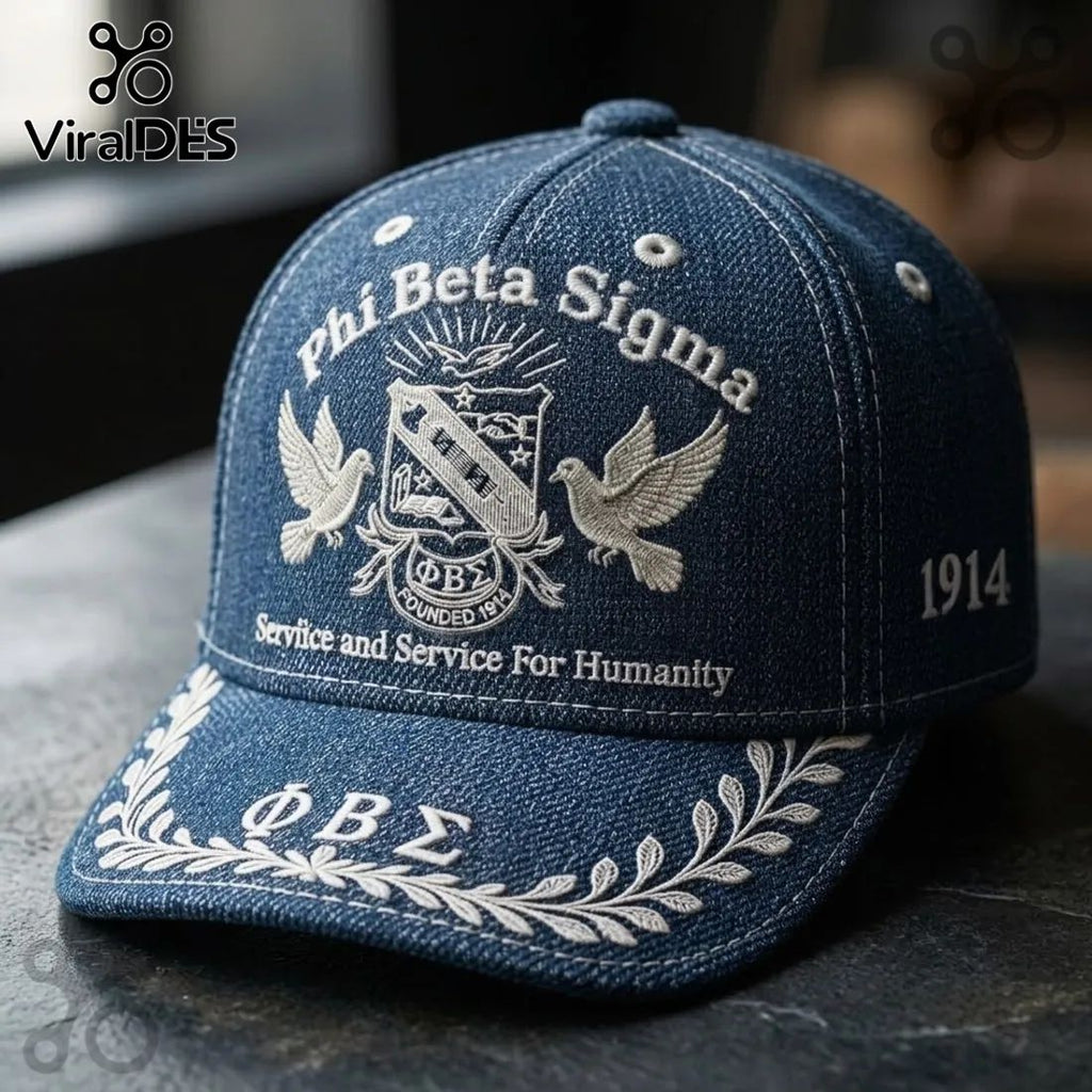 Phi Beta Sigma Denim Baseball Cap