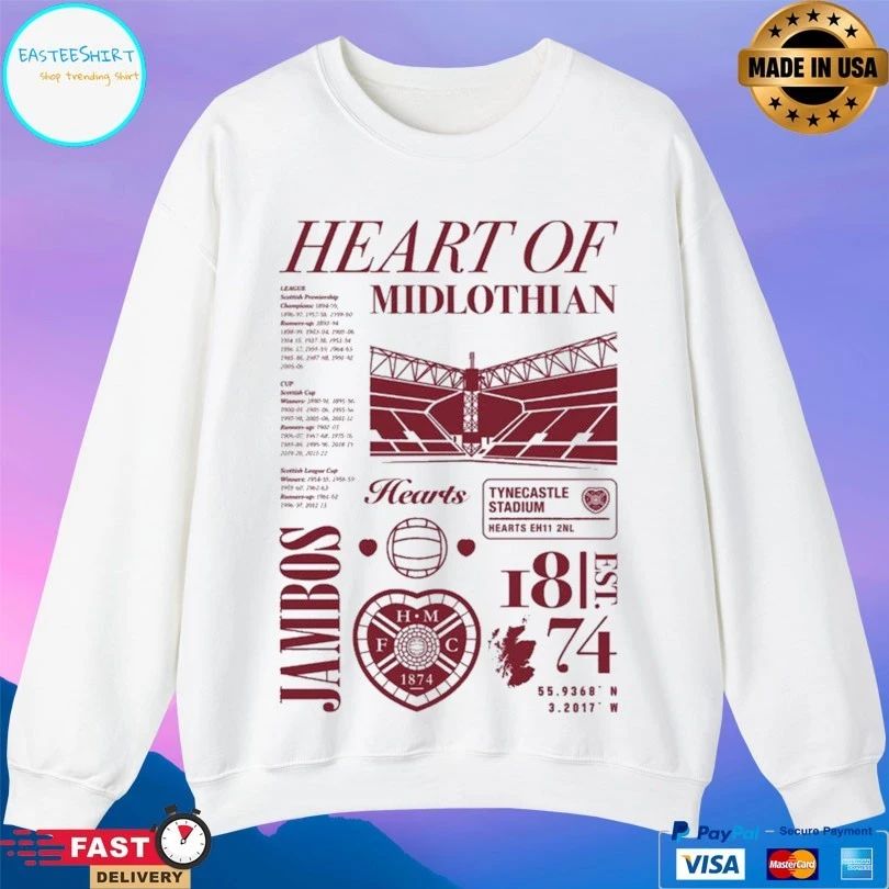 Hearts Of Midlothian Jambos Hearts Iconic Collection T-shirt