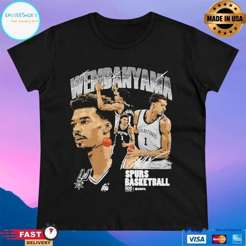 Victor Wembanyama San Antonio Spurs Basketball Collage T-shirts