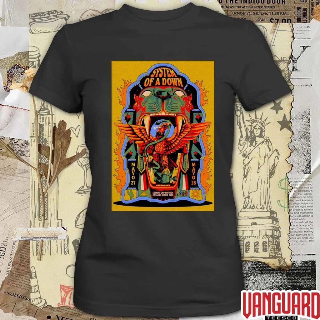 System Of A Down Mexico City May 27-28 2026 Poster t-shirt