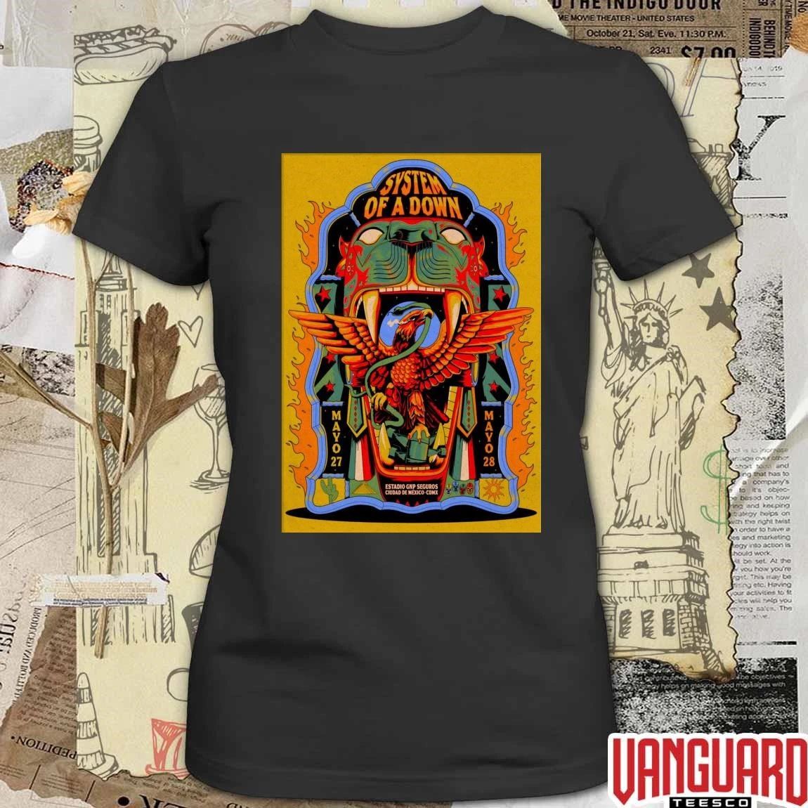 System Of A Down Mexico City May 27-28 2026 Poster t-shirt