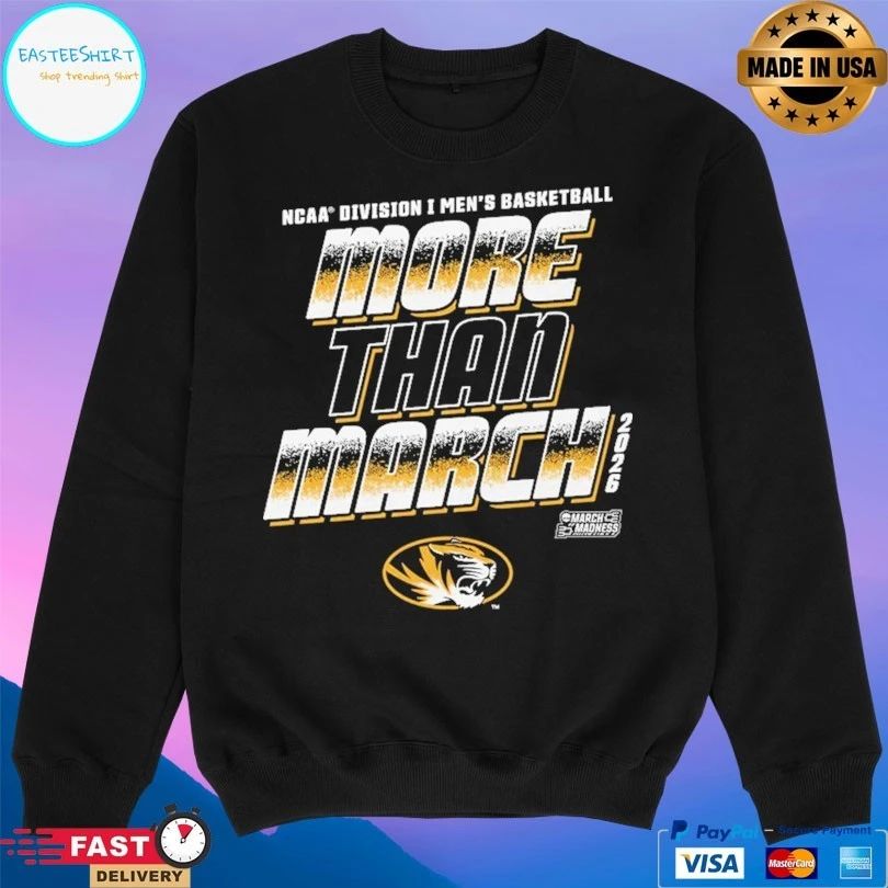 Missouri Tigers 2026 NCAA Division I Men’s Basketball More Than March T-shirts